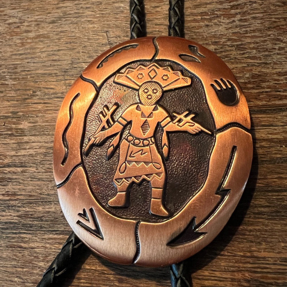Kokopelli dancer Bolo tie